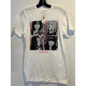 BLACKPINK KPOP Shut Down Portrait T-Shirt White Size XS NEW!